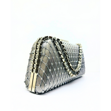 Carica l'immagine nel visualizzatore di Gallery, Pochette Elegante con Strass e Catena Gioiello Lady Diva