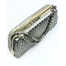 Carica l'immagine nel visualizzatore di Gallery, Pochette Elegante con Strass e Catena Gioiello Lady Diva