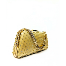 Carica l'immagine nel visualizzatore di Gallery, Pochette Elegante con Strass e Catena Gioiello Lady Diva