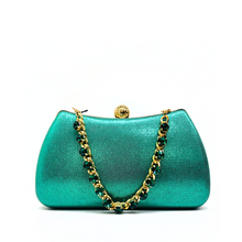 Carica l'immagine nel visualizzatore di Gallery, Pochette Glam con Catena Gioiello e Pietre Colorate Lady Diva