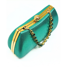 Carica l'immagine nel visualizzatore di Gallery, Pochette Glam con Catena Gioiello e Pietre Colorate Lady Diva