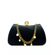 Carica l'immagine nel visualizzatore di Gallery, Pochette Elegante con Perle e Catena Dorata Lady Diva