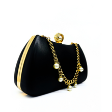 Carica l'immagine nel visualizzatore di Gallery, Pochette Elegante con Perle e Catena Dorata Lady Diva