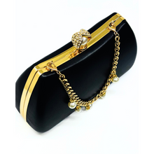 Carica l'immagine nel visualizzatore di Gallery, Pochette Elegante con Perle e Catena Dorata Lady Diva