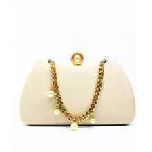 Carica l'immagine nel visualizzatore di Gallery, Pochette Elegante con Perle e Catena Dorata Lady Diva