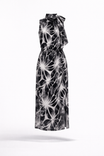 Carica l'immagine nel visualizzatore di Gallery, Abito midi elegante fantasia bianco e nero con fiocco | Manuela Riva