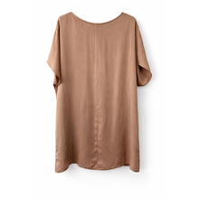 Carica l'immagine nel visualizzatore di Gallery, Blusa Ayfee Beige in Viscosa Drappeggiata