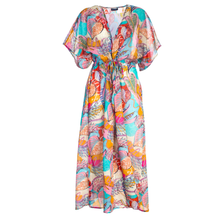Carica l'immagine nel visualizzatore di Gallery, Caftano Lungo Ayfee Tropical Chic Multicolor