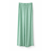 Carica l'immagine nel visualizzatore di Gallery, Pantaloni Palazzo Ayfee Verde Menta in Viscosa con Elastico