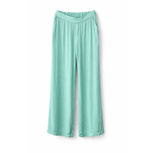 Carica l'immagine nel visualizzatore di Gallery, Pantaloni Palazzo Ayfee Verde Menta in Viscosa con Elastico