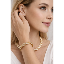 Carica l'immagine nel visualizzatore di Gallery, Bracciale 17PUNTO5 Oro Catena Intrecciata