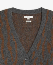 Carica l'immagine nel visualizzatore di Gallery, Cardigan Donna Yerse Jacquard Animalier