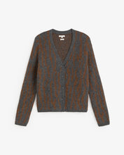 Carica l'immagine nel visualizzatore di Gallery, Cardigan Donna Yerse Jacquard Animalier