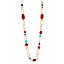 Carica l'immagine nel visualizzatore di Gallery, Collana Dolman Multicolor con Catena Oro