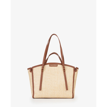 Carica l'immagine nel visualizzatore di Gallery, Borsa Tote in Paglia e Pelle Valentino