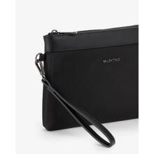 Carica l'immagine nel visualizzatore di Gallery, Pochette Uomo Mario Valentino Nera in Pelle e Tessuto