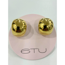 Carica l'immagine nel visualizzatore di Gallery, Orecchini 6TU Oro a Fascia Liscia
