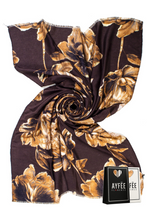 Carica l'immagine nel visualizzatore di Gallery, Stola Ayfee Stampa Luxury Flower con Glitter