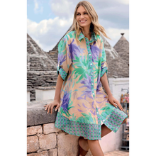 Carica l'immagine nel visualizzatore di Gallery, Abito Camicia Iconique Fantasia Tropicale
