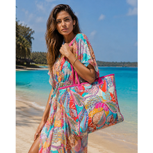 Carica l'immagine nel visualizzatore di Gallery, Borsa Mare Ayfee Tropicale Multicolor in Cotone
