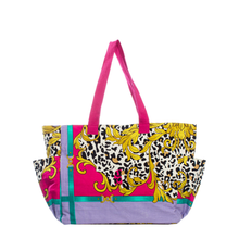 Carica l'immagine nel visualizzatore di Gallery, Borsa Mare Ayfee Fantasia Barocca Fuxia Leopardata
