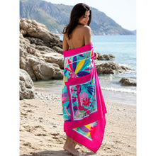Carica l'immagine nel visualizzatore di Gallery, Telo Mare Ayfee Tropicale Fucsia
