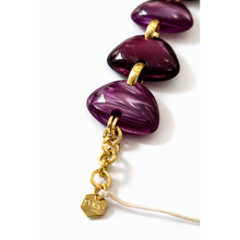 Carica l'immagine nel visualizzatore di Gallery, Bracciale Donna Paviè Viola in Resina
