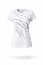 Carica l'immagine nel visualizzatore di Gallery, T-shirt Celye con Strass Fantasia
