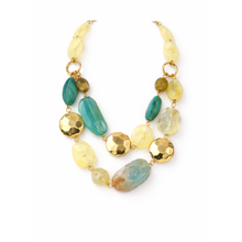Carica l'immagine nel visualizzatore di Gallery, Collana Dolman Multicolor in Resina e Catena Oro
