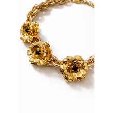 Carica l'immagine nel visualizzatore di Gallery, Collana Donna Paviè Catena Oro con Fiori Decorativi
