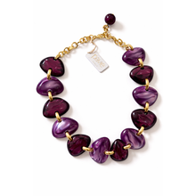 Carica l'immagine nel visualizzatore di Gallery, Collana Paviè Viola in Resina
