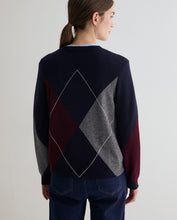 Carica l'immagine nel visualizzatore di Gallery, Maglione Donna Yerse Con Rombi
