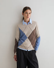Carica l'immagine nel visualizzatore di Gallery, Maglione Donna Yerse Con Rombi
