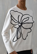 Carica l'immagine nel visualizzatore di Gallery, Maglione Donna Iconique con Ricamo Floreale
