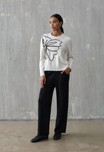 Carica l'immagine nel visualizzatore di Gallery, Maglione Donna Iconique con Ricamo Floreale
