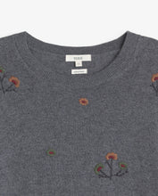Carica l'immagine nel visualizzatore di Gallery, Maglione Donna Yerse Grigio Ricami Floreali
