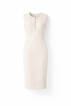 Carica l'immagine nel visualizzatore di Gallery, Abito Donna Panna Elegante Midi Senza Maniche Manuela Riva
