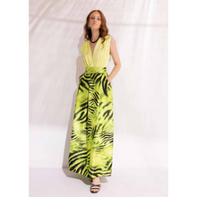 Carica l'immagine nel visualizzatore di Gallery, Gonna Lunga Donna Verde Animalier Manuela Riva
