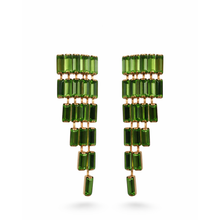 Carica l'immagine nel visualizzatore di Gallery, Orecchini Paviè Pendenti con Pietre Baguette
