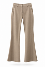 Carica l'immagine nel visualizzatore di Gallery, Pantaloni Donna Celye a Zampa Beige
