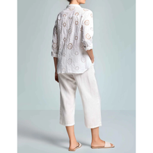 Carica l'immagine nel visualizzatore di Gallery, Pantaloni Iconique larghi bianchi estivi donna
