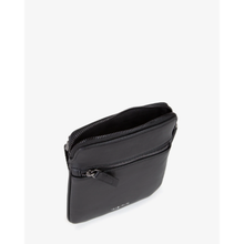 Carica l'immagine nel visualizzatore di Gallery, Borsa Tracolla Uomo Valentino Nera con Zip e Tasca Frontale
