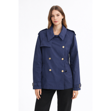 Carica l'immagine nel visualizzatore di Gallery, Trench Corto Donna Doppio Petto Ayfee
