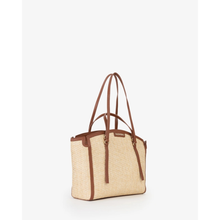 Carica l'immagine nel visualizzatore di Gallery, Borsa Tote in Paglia e Pelle Valentino
